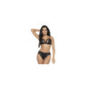 Ensemble lingerie sexy 2 pièces effet mouillé 